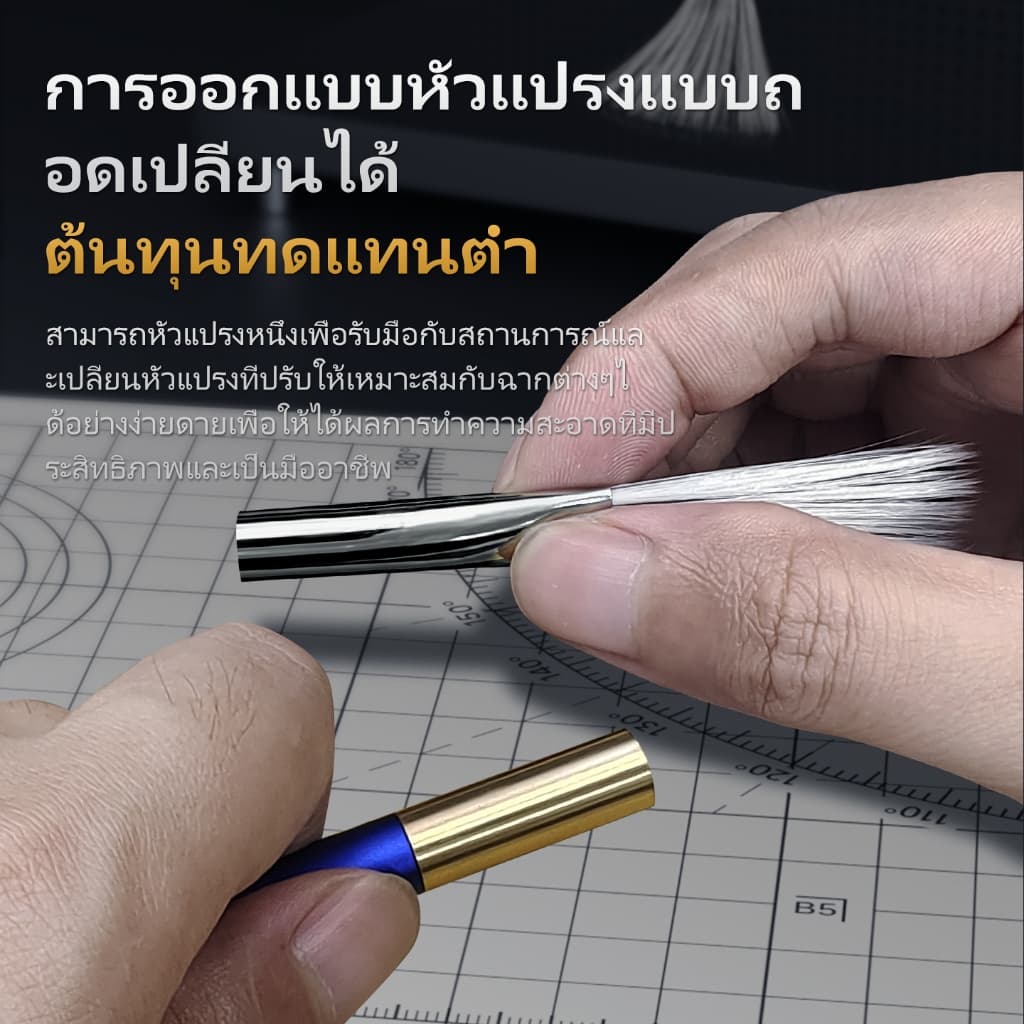 STEEDI แปรงปัดฝุ่นป้องกันไฟฟ้าสถิตย์, เครื่องกําจัดไฟฟ้าสถิตสําหรับโมเดล, ฟิกเกอร์และเรือรบก่อนพ่นสีสเปรย์ รูปที่ 3