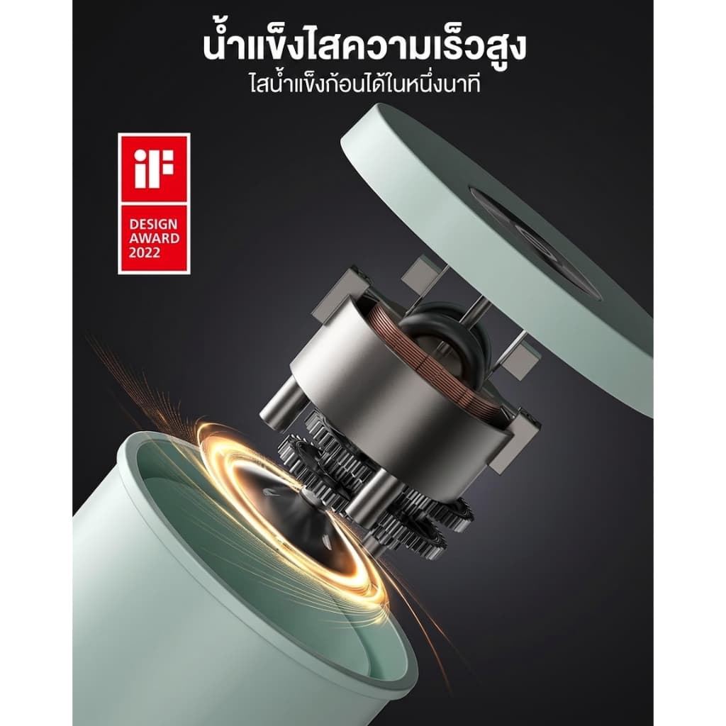 CROWNFUL เครื่องทำน้ำแข็งไส เครื่องทำน้ำแข็งใส Ice Shaver เครื่องบดน้ำแข็งเกล็ดหิมะ ทำบิงซู น้ำแข็งละเอียด ไสเร็ว แถมถ้วย 2 ใบ ถอดล้างง่าย รูปที่ 5