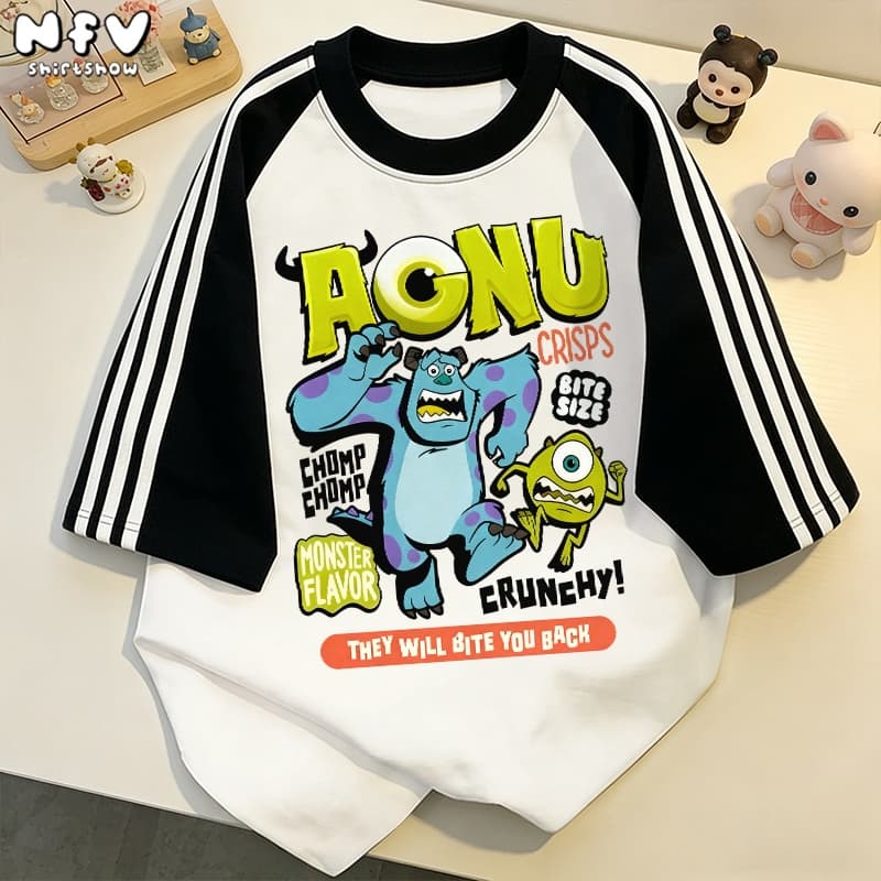 NFV ใหม่ล่าสุดลายพิมพ์การ์ตูนแอนิเมชัน เสื้อยืดแนวเกาหลี ผ้าหนายับยากรีดง่าย ผ้าฝ้ายแท้ ใส่สบาย YG1480 รูปที่ 2