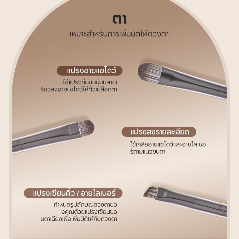 FelinWel เซ็ตแต่งหน้า พาเลทคอนทัวร์+ไฮไลท์ 4สี + ชุดแปรง 7ชิ้น วีแกน ประหยัดกว่าซื้อแยก | Face Makeup Bundle Save vs Separate รูปที่ 8