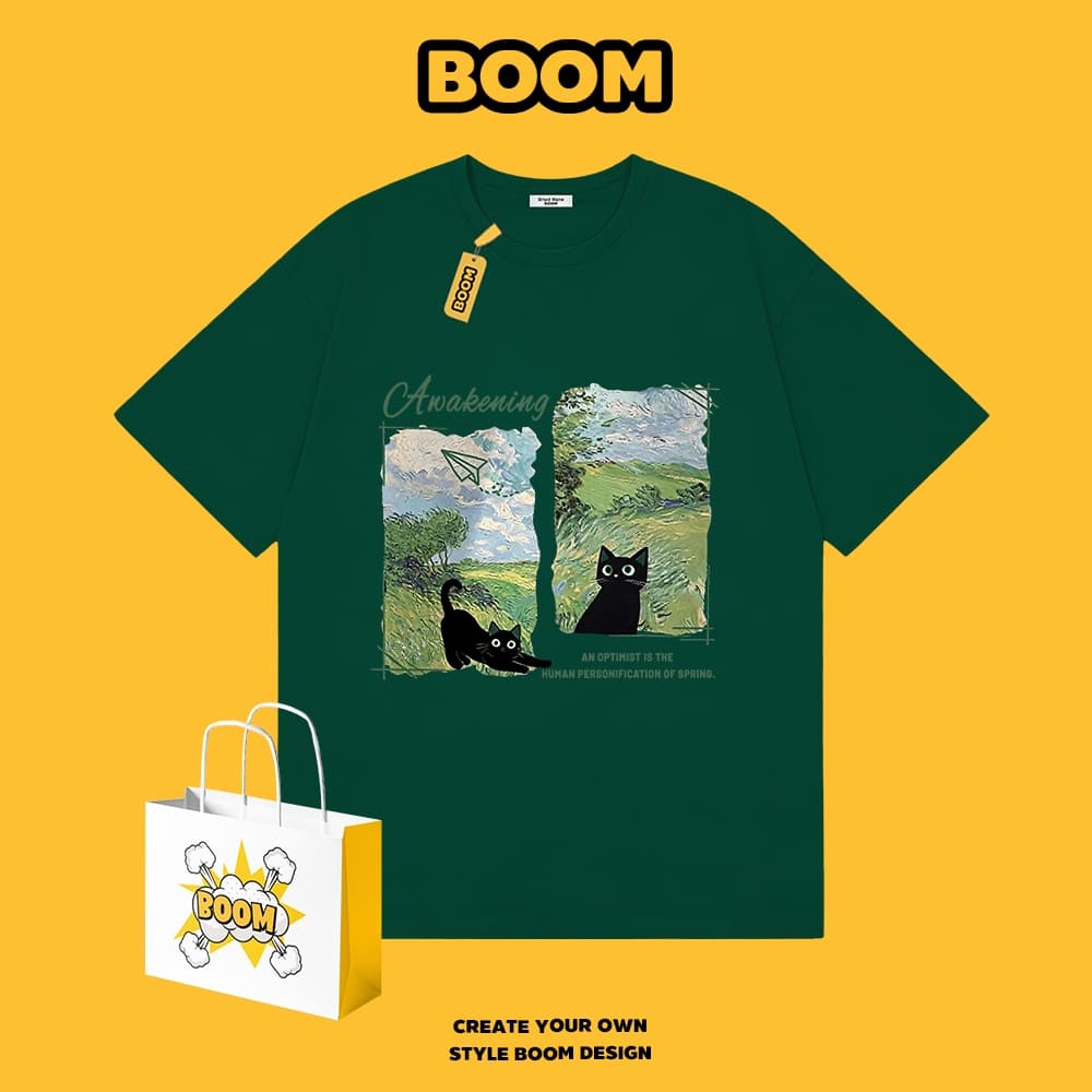 เสื้อยืดคอกลมสีพื้น ผ้าฝ้าย 100% ระบายอากาศดี ดีไซน์เก๋ เหมาะสำหรับเยาวชน รูปที่ 2