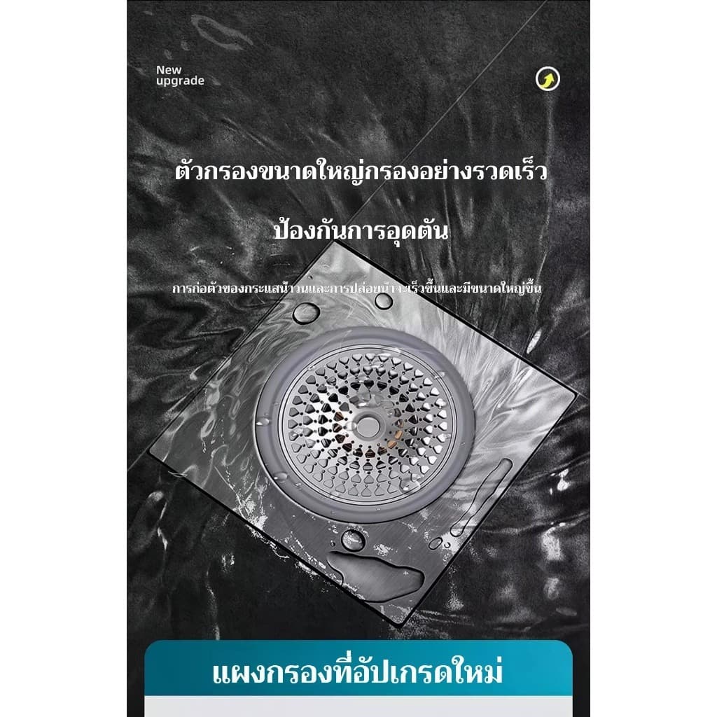 ฝาปิดท่อระบายน้ำ กันกลิ่น กันแมลง ระบายน้ำเร็ว ป้องกันเศษผมอุดตัน ติดตั้งง่าย ใช้ได้กับท่อระบายน้ำหลายขนาด รูปที่ 7