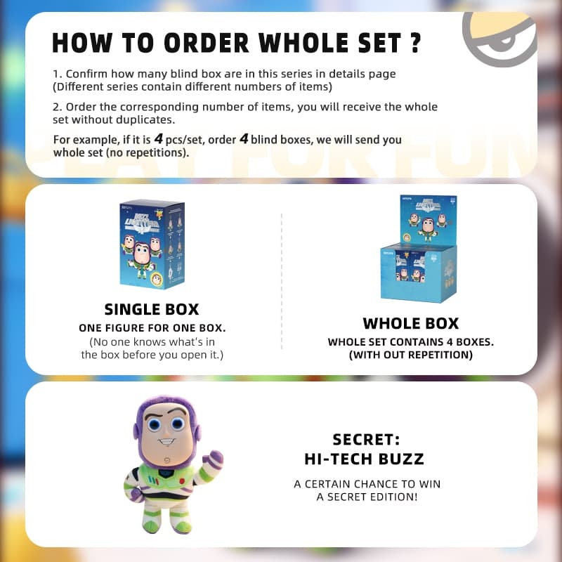52TOYS Disney Pixar Toy Story 5 Buzz Lightyear Series Plush Charm Blind Box รูปที่ 3