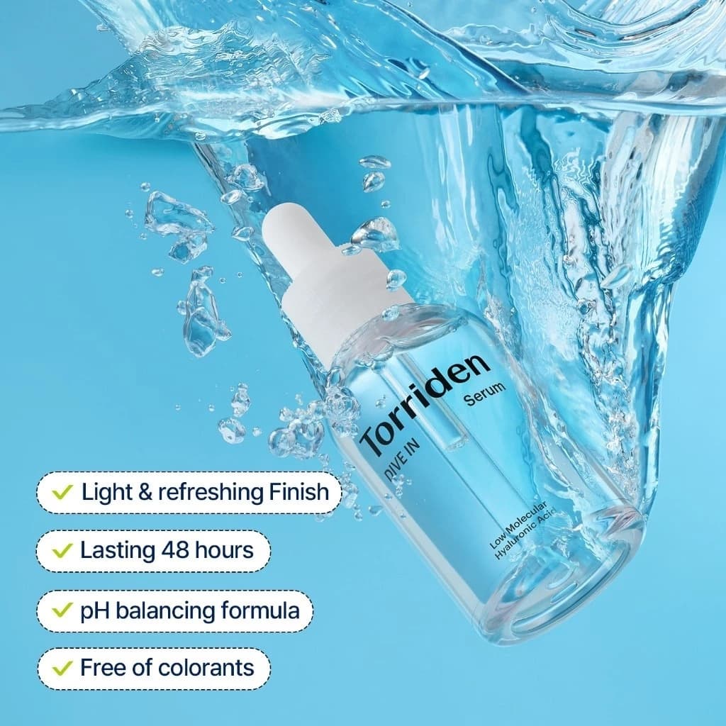Torriden Dive In Hyaluronic Acid Serum - ทอร์ริเดน เซรั่มไฮยาลูโรนิก เข้มข้น ล็อกความชุ่มชื้น รูปที่ 5