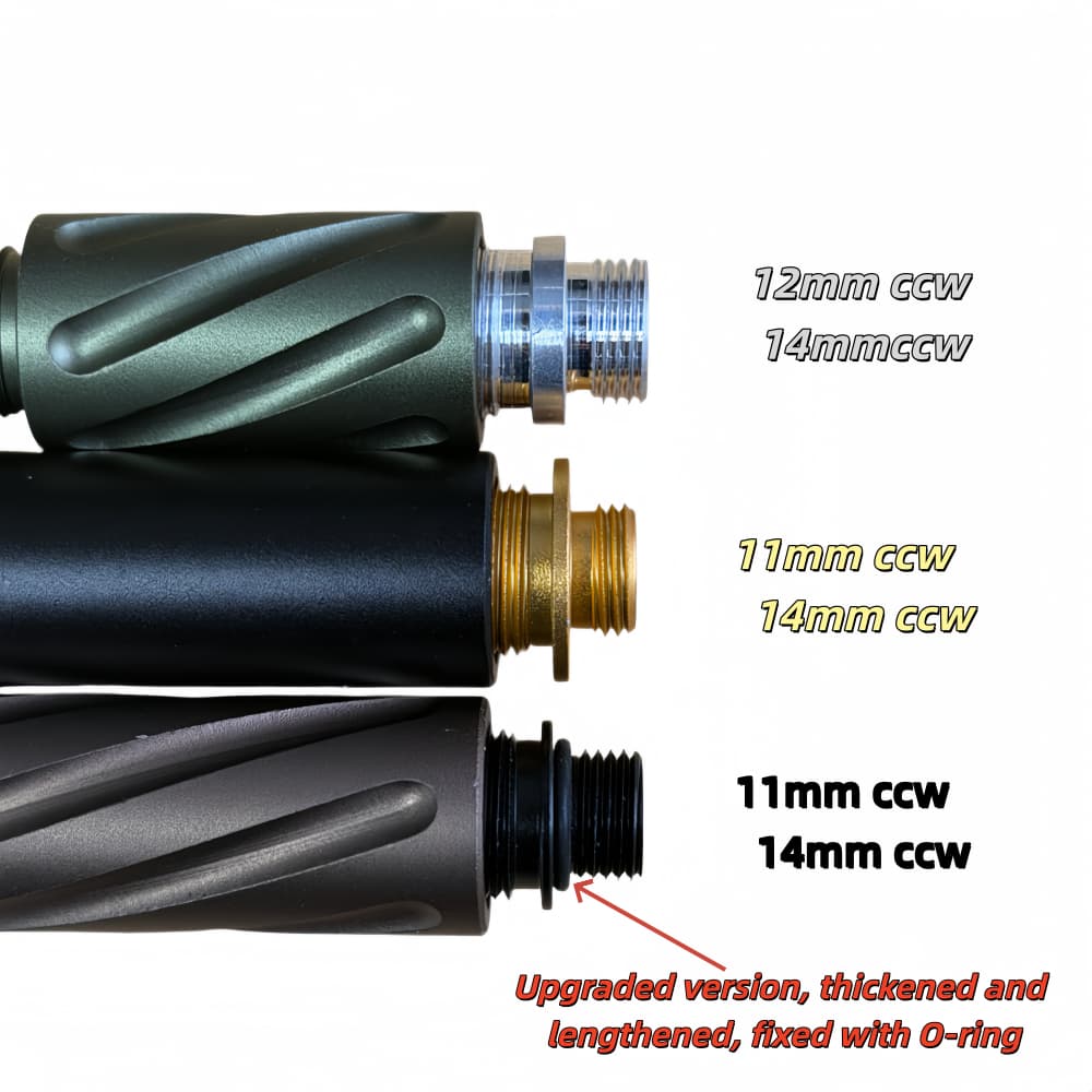 CNC 7075 Oxidation เครื่องมือสกรู 11 มม./12 มม. ccw ถึง 14 มม. อะแดปเตอร์สกรู ccw รูปที่ 2
