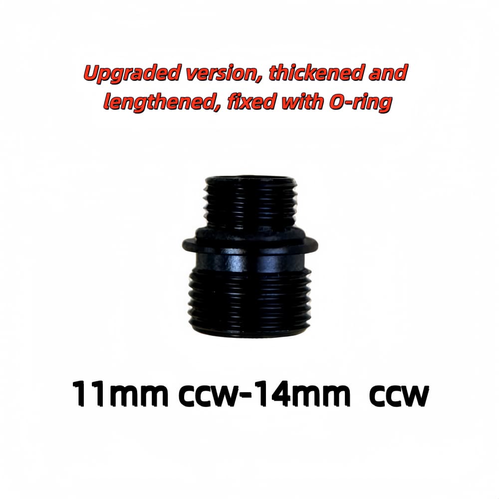 CNC 7075 Oxidation เครื่องมือสกรู 11 มม./12 มม. ccw ถึง 14 มม. อะแดปเตอร์สกรู ccw รูปที่ 5