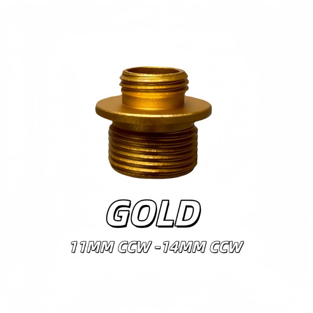 CNC 7075 Oxidation เครื่องมือสกรู 11 มม./12 มม. ccw ถึง 14 มม. อะแดปเตอร์สกรู ccw รูปที่ 7
