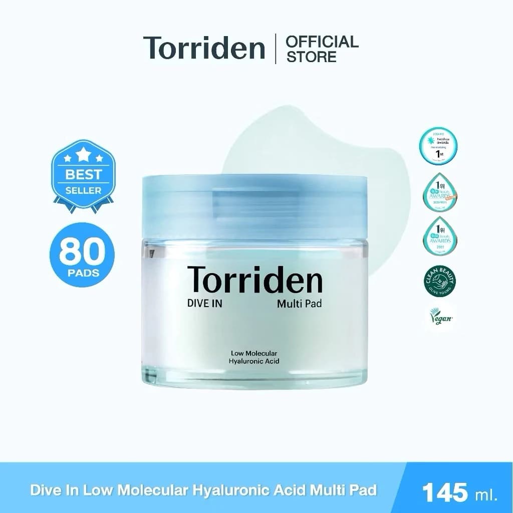 Torriden Dive-In Low Molecular Hyaluronic Acid Multi Pad ทอร์ริเดน โทนเนอร์แพด ไฮยาลูโรนิก รูปที่ 1