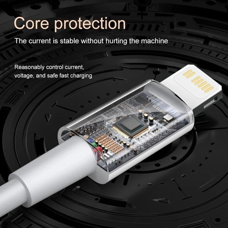 Fast 20W PD Charger 2M USB-C สําหรับ iPhone 17 16 15 14 13 12 11 Pro Max XS XR X รูปที่ 3