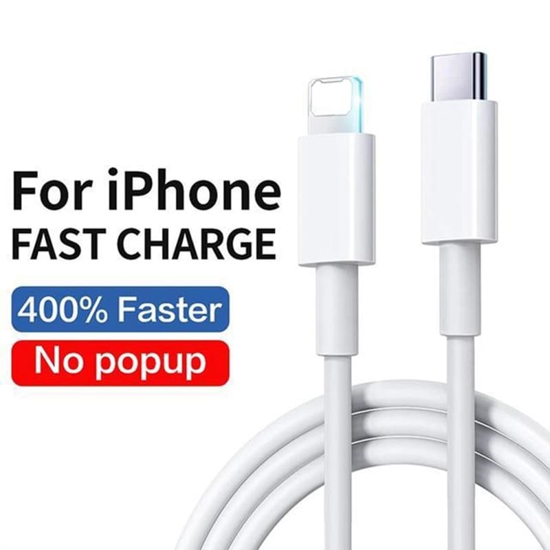 Fast 20W PD Charger 2M USB-C สําหรับ iPhone 17 16 15 14 13 12 11 Pro Max XS XR X รูปที่ 6