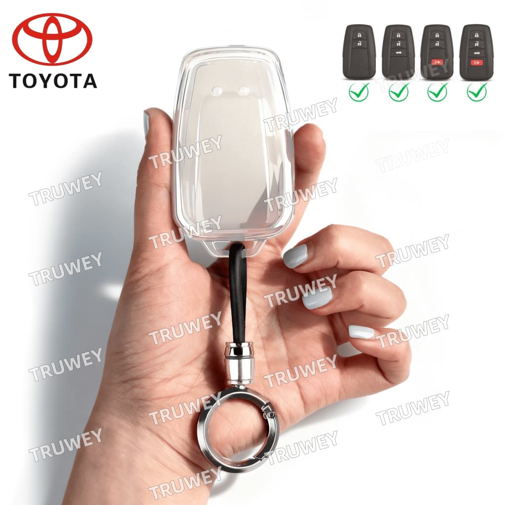 สําหรับ Toyota Prius Camry Corolla C-HR CHR RAV4 Prado Toyota Key Cover Toyota พวงกุญแจผู้ถือรถอุปกรณ์เสริม รูปที่ 4