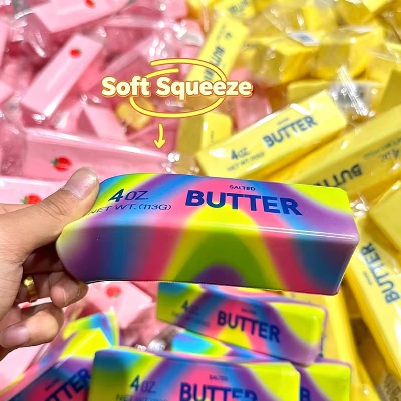 ท้องถิ่น4 ชิ้น 23.5 ซม.บีบของเล่น Butter Stick Squishy ของเล่นช้า Rising Fidget ความเครียดบรรเทาบีบบาร์อิฐ Soft Sensory ความวิตกกังวลออทิสติกของขวัญสําหรับเด็กผู้ใหญ่ รูปที่ 3