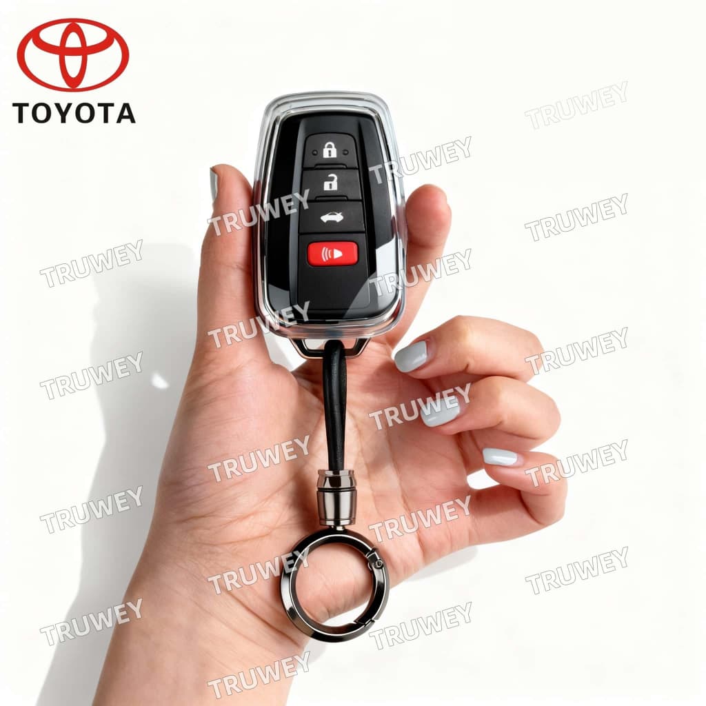 สําหรับ Toyota Prius Camry Corolla C-HR CHR RAV4 Prado Toyota Key Cover Toyota พวงกุญแจผู้ถือรถอุปกรณ์เสริม รูปที่ 1