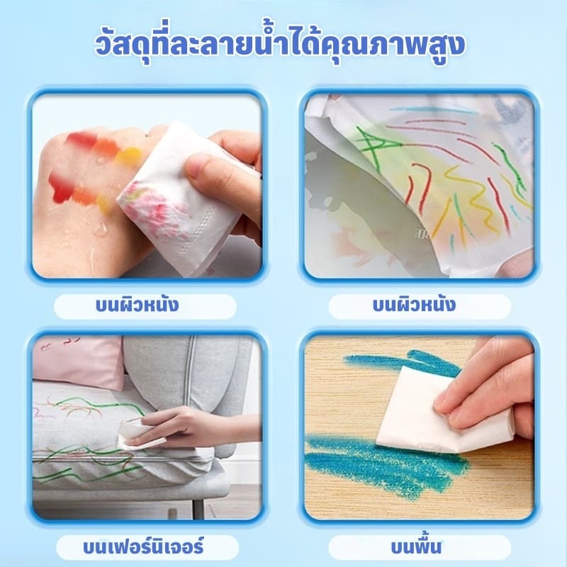 สีเทียนระบายน้ำ สีเทียนเด็กปลอดสารพิษ สีเทียน จัมโบ้ใหญ่ สีเทียนจัมโบ้ใหญ่ สีเทียนเด็กปลอดสารพิษ ขวบ48ชิ้น ทำความสะอาดง่าย มาพร้อมกับกระดาษวาดภาพ รูปที่ 7