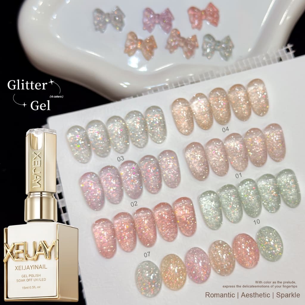 XEIJAYI 10 มล. – สีทาเล็บเจลโทนสีชมพูอมส้ม เงางามติดทนนาน เหมาะสำหรับร้านทำเล็บ รูปที่ 2