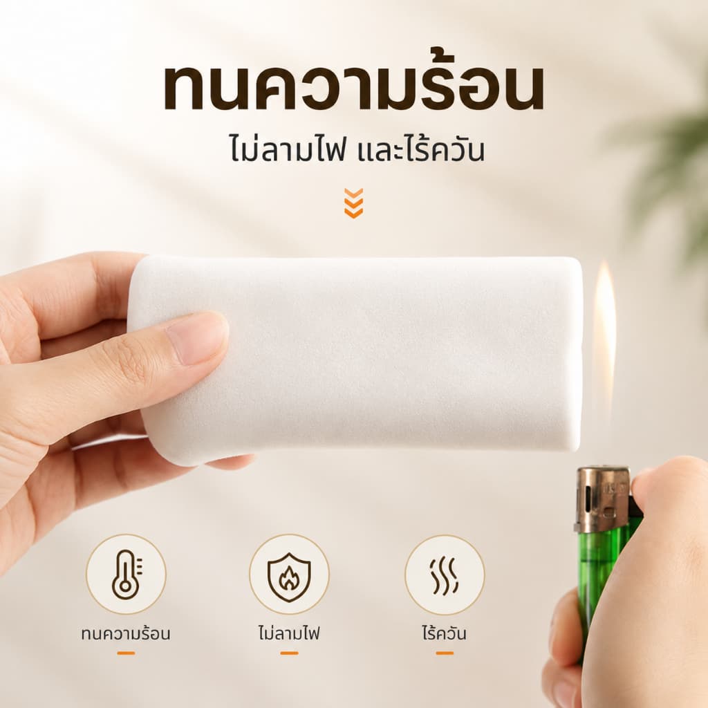กาวอุดรู กาวดินอุดรู ดินน้ำมันอุดรูท่อน้ำ กันน้ำ กันหนู กันแมลง ใช้อุดรูผนัง ช่องแอร์ ช่องท่อ A00166 รูปที่ 5