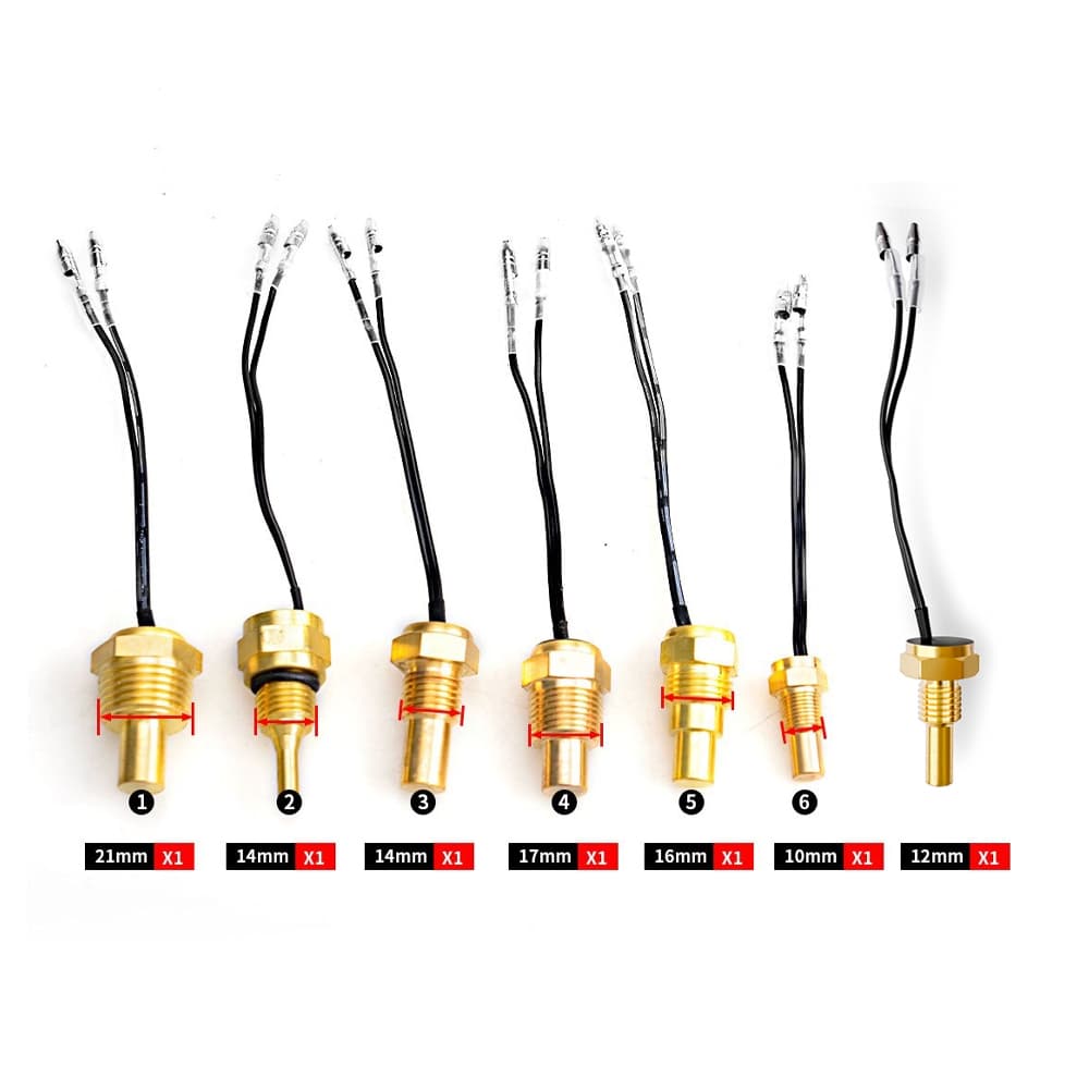เซ็นเซอร์วัดอุณหภูมิน้ํา 12V/24V Universal ขนาด 10-21 มม. สําหรับรถยนต์