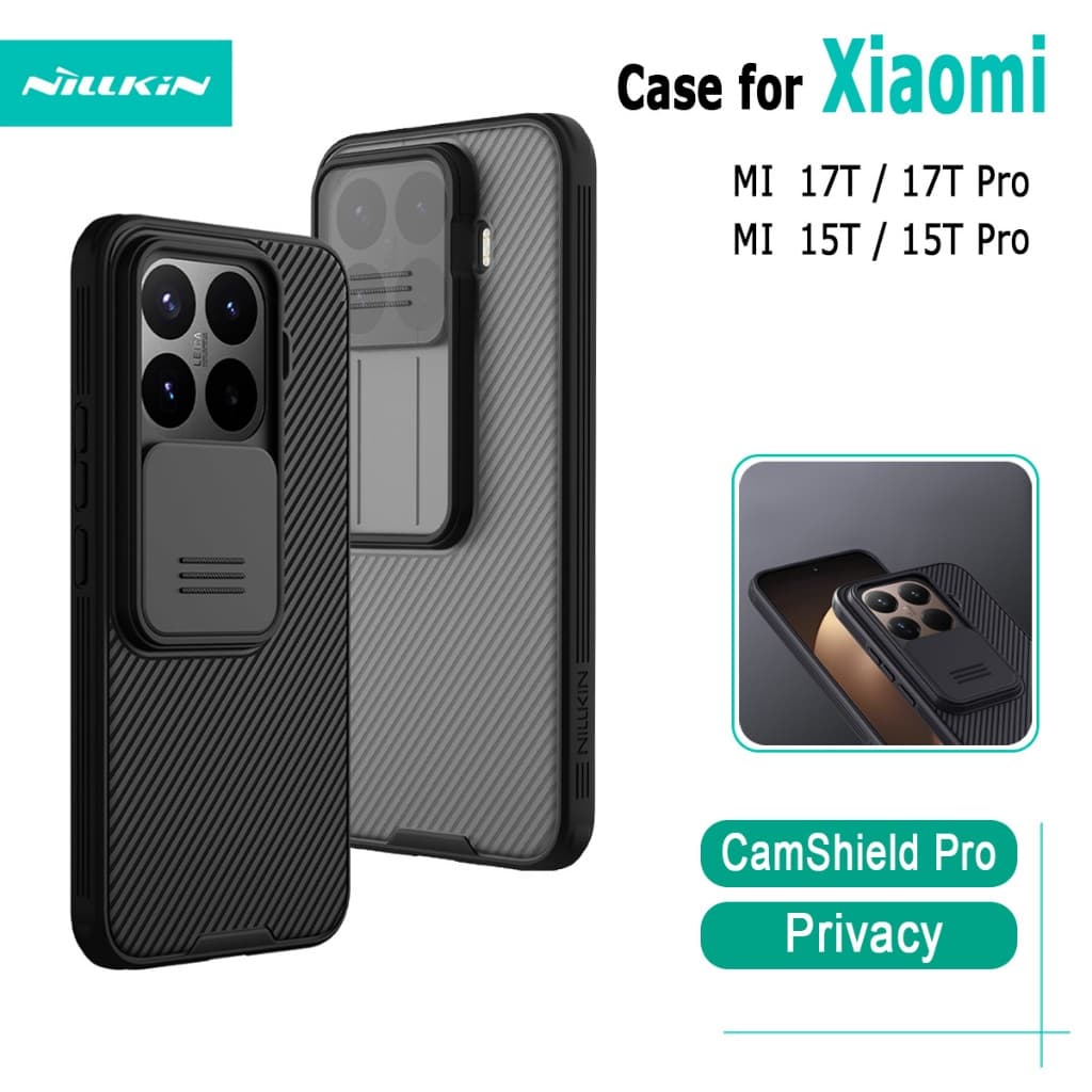 สําหรับ Xiaomi 17T / 17 TPro Xiaomi 15T /15T Pro เคสโทรศัพท์ Nillkin CamShield Pro กล้อง Slider ป้องกันปกหลัง รูปที่ 1