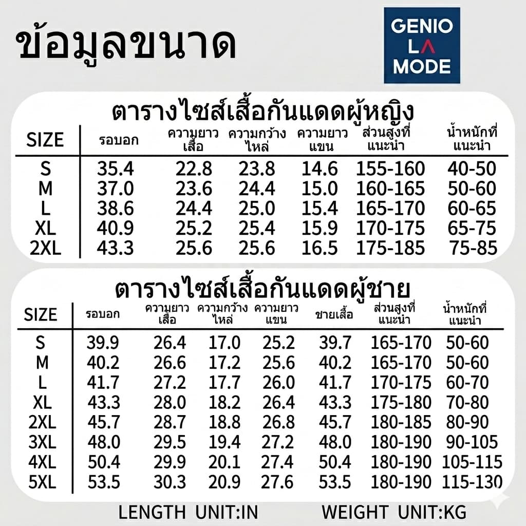 GENIO LAMODE เสื้อคลุม เสื้อคลุมกันแดด เสื้อเย็น มีหมวกกันแดด ซิปปิดหน้า เสื้อฮู้ดกันแสงแดด กันUV UPF200+ S-2XL รูปที่ 9