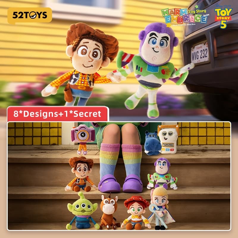 52TOYS Disney Toy Story Warm Embrace Series Plush Keychain Blind Box Figure Toy รูปที่ 4
