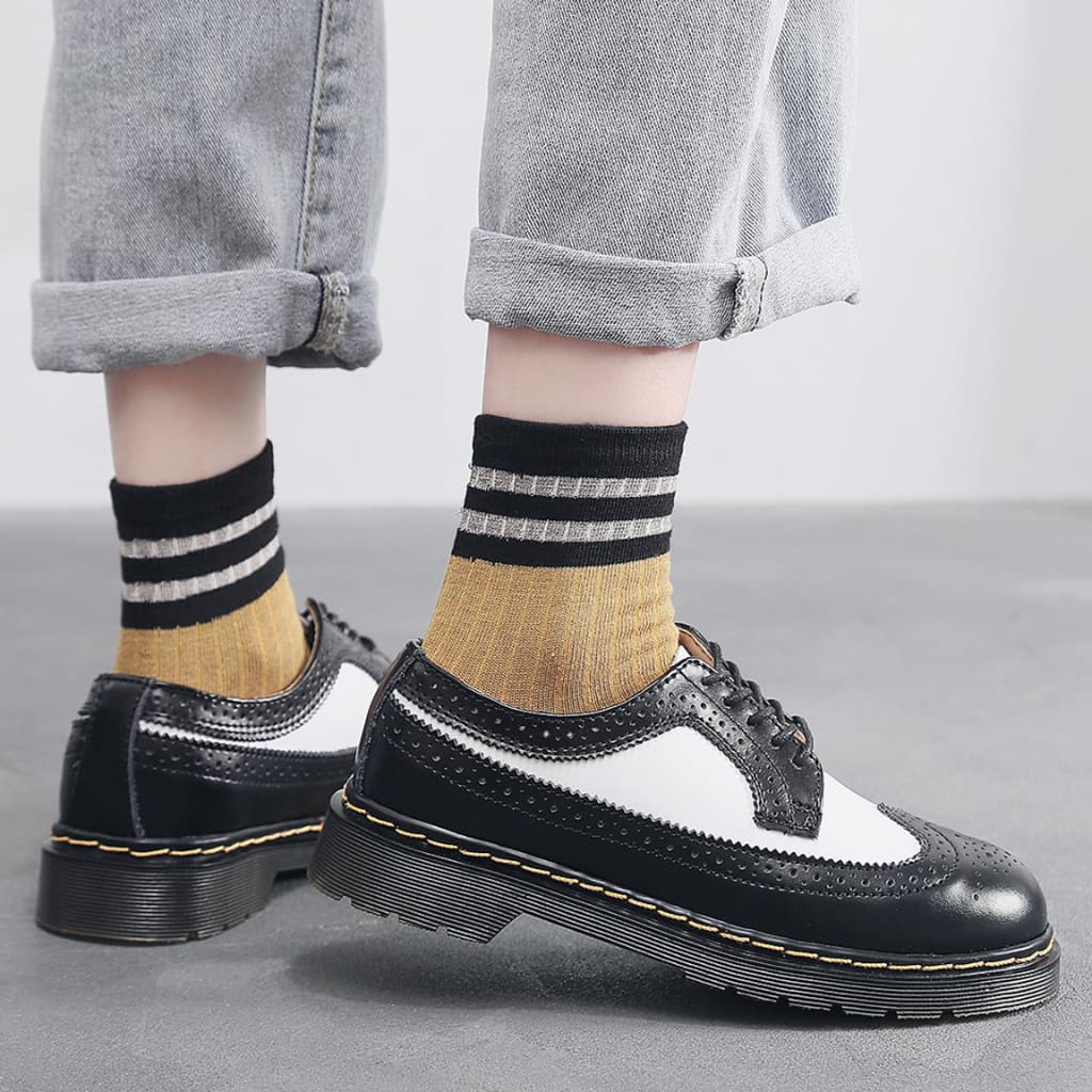 Dmartens Martins รองเท้าหนังวัว ทรงหลวม สไตล์คลาสสิก สําหรับผู้ชาย และผู้หญิง 5hed 34-46 wqcmffsp 1tja IPX9 รูปที่ 4