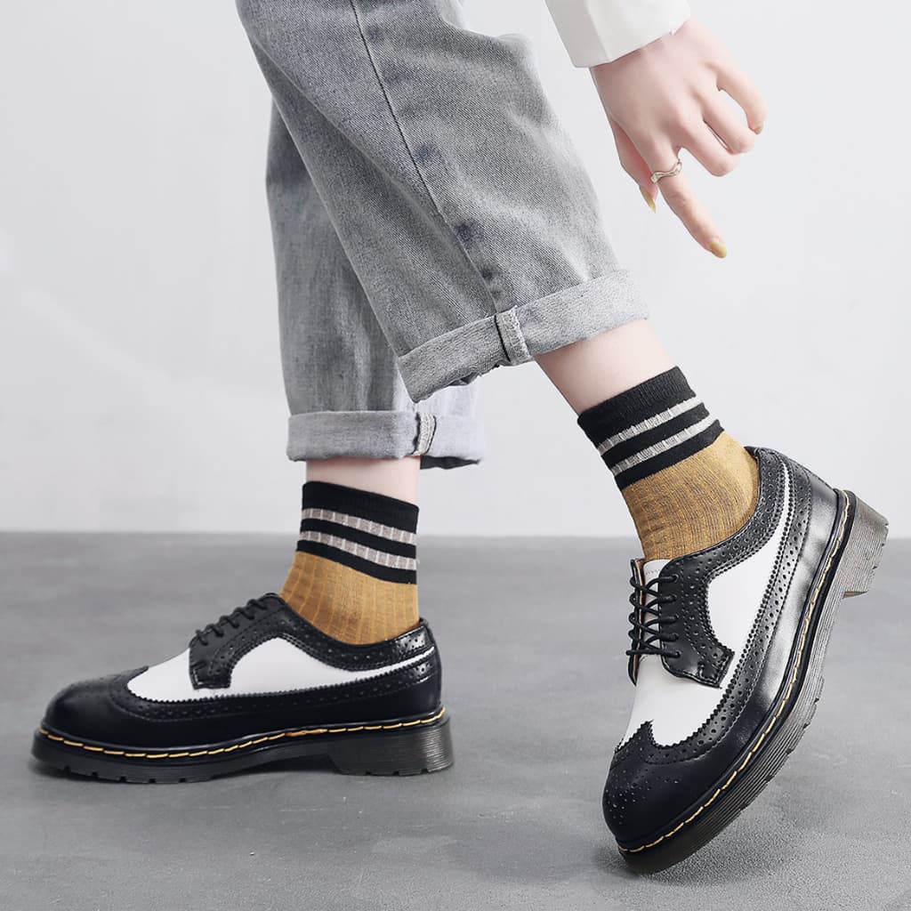 Dmartens Martins รองเท้าหนังวัว ทรงหลวม สไตล์คลาสสิก สําหรับผู้ชาย และผู้หญิง 5hed 34-46 wqcmffsp 1tja IPX9 รูปที่ 3