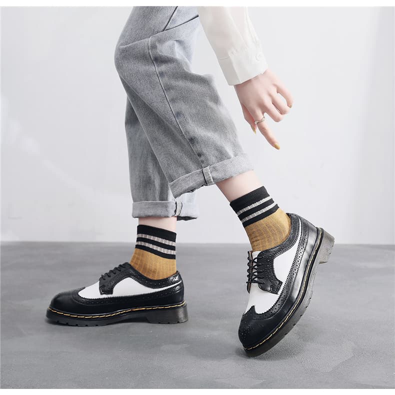 Dmartens Martins รองเท้าหนังวัว ทรงหลวม สไตล์คลาสสิก สําหรับผู้ชาย และผู้หญิง 5hed 34-46 wqcmffsp 1tja IPX9 รูปที่ 9