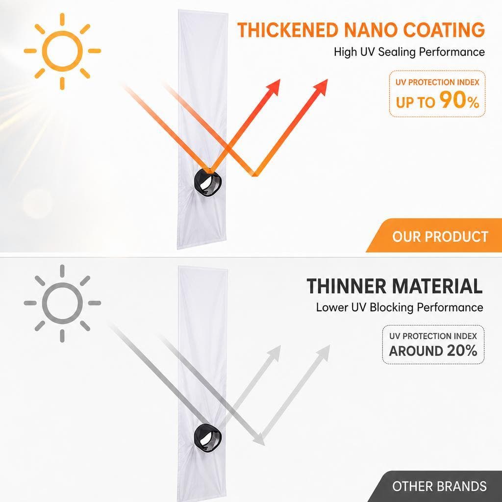 Portable Aircond Cloth Seal ผ้าซีลแอร์พกพา สำหรับหน้าต่างและประตูบานเลื่อน กันลมร้อน มีซิปและกาวในตัว ใช้งานง่าย รูปที่ 3