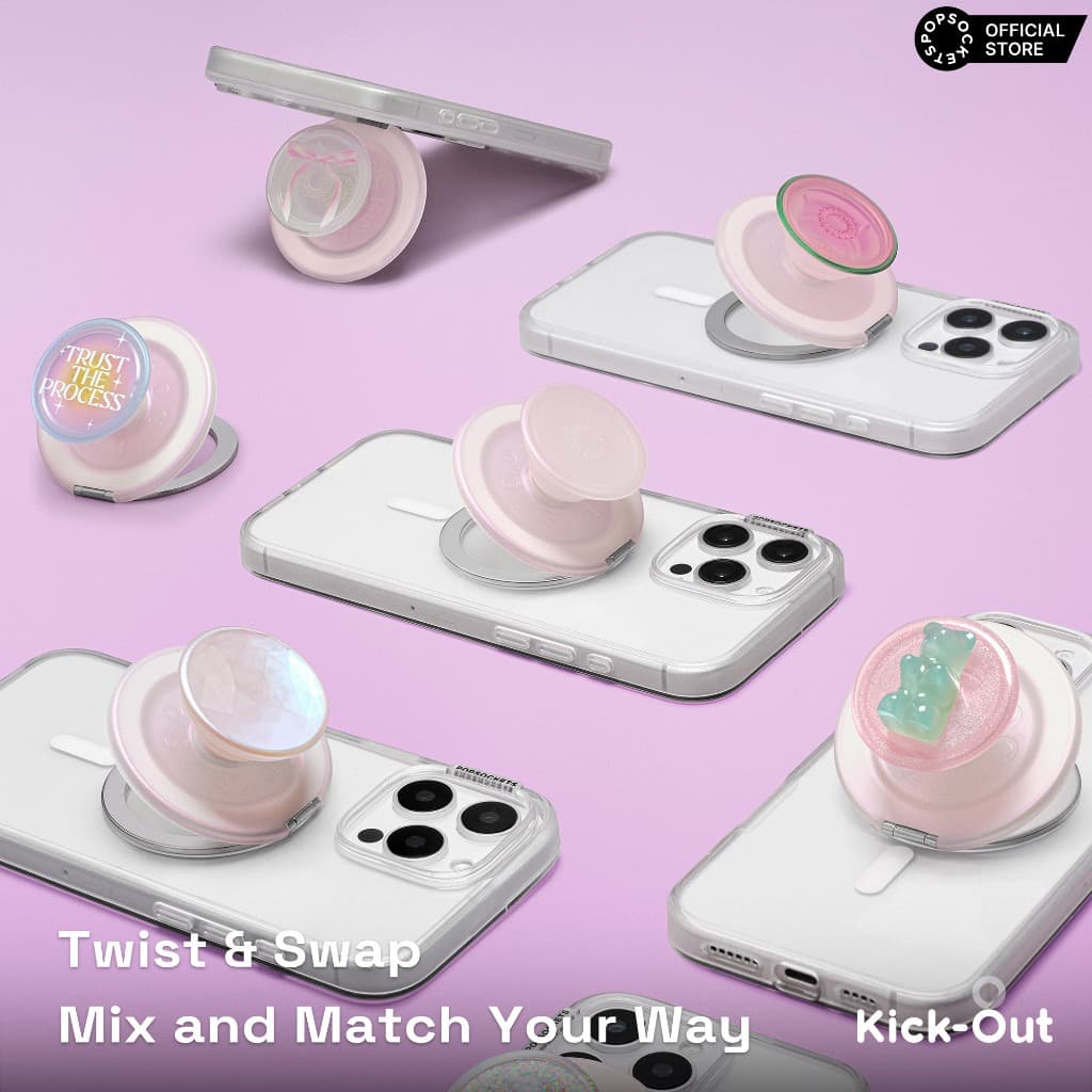 PopSockets MagSafe Kick-Out Grip & Stand | ด้ามจับโทรศัพท์ระดับพรีเมียม | Best MagSafe iPhone Holder & คล้ายกับที่ใส่แหวน iPhone | ขาตั้ง iPhone ตั้งโต๊ะ และตัวยึด MagSafe รูปที่ 7
