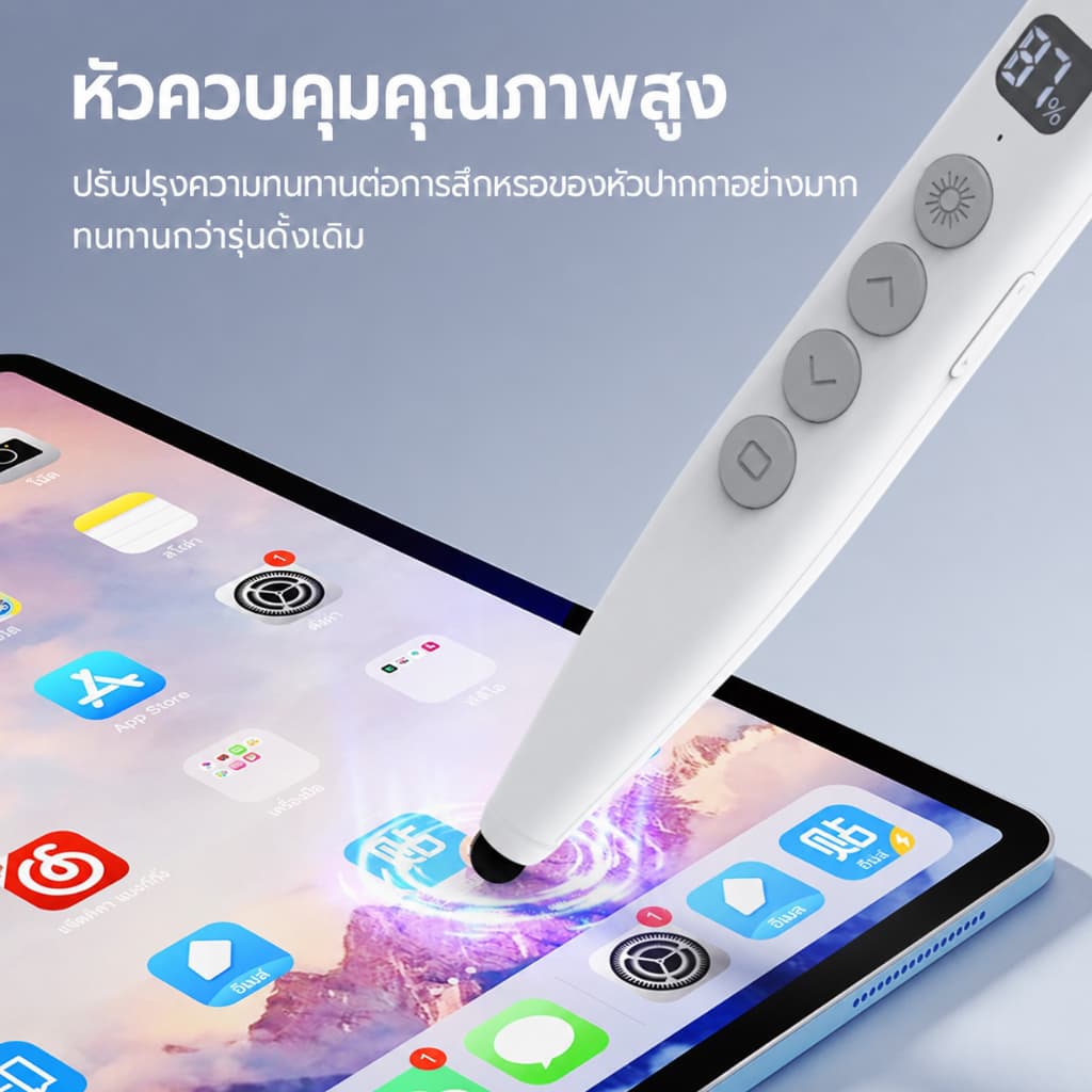 Acer F101 อุปกรณ์ควบคุมการนำเสนอไร้สาย 100m รีโมทคอนโทรล High-Bright Red Light Real-Time แบตเตอรี่จอแสดงผล Touchscreen การเขียนสําหรับการสอนและการประชุม รูปที่ 3