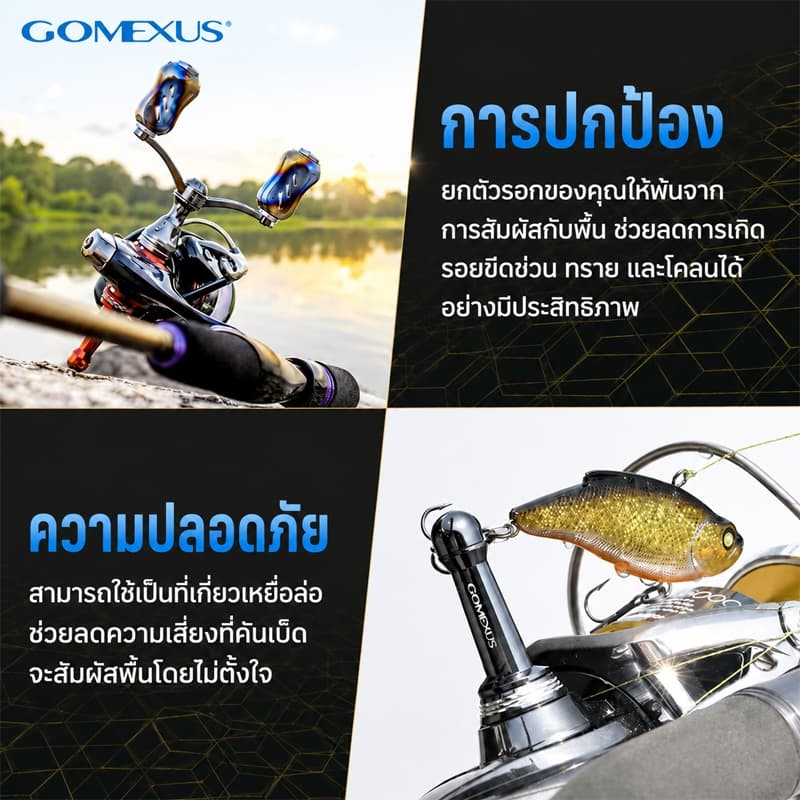 Gomexus เสากันล้ม Reel Stand โลหะผสมอลูมิเนียม เสากันล้มรอกสปินนิ่ง ปกป้องรอกตกปลา สำหรับ เสากันล้ม Daiwa BG Penn R2 เสากันล้มรอก รูปที่ 3