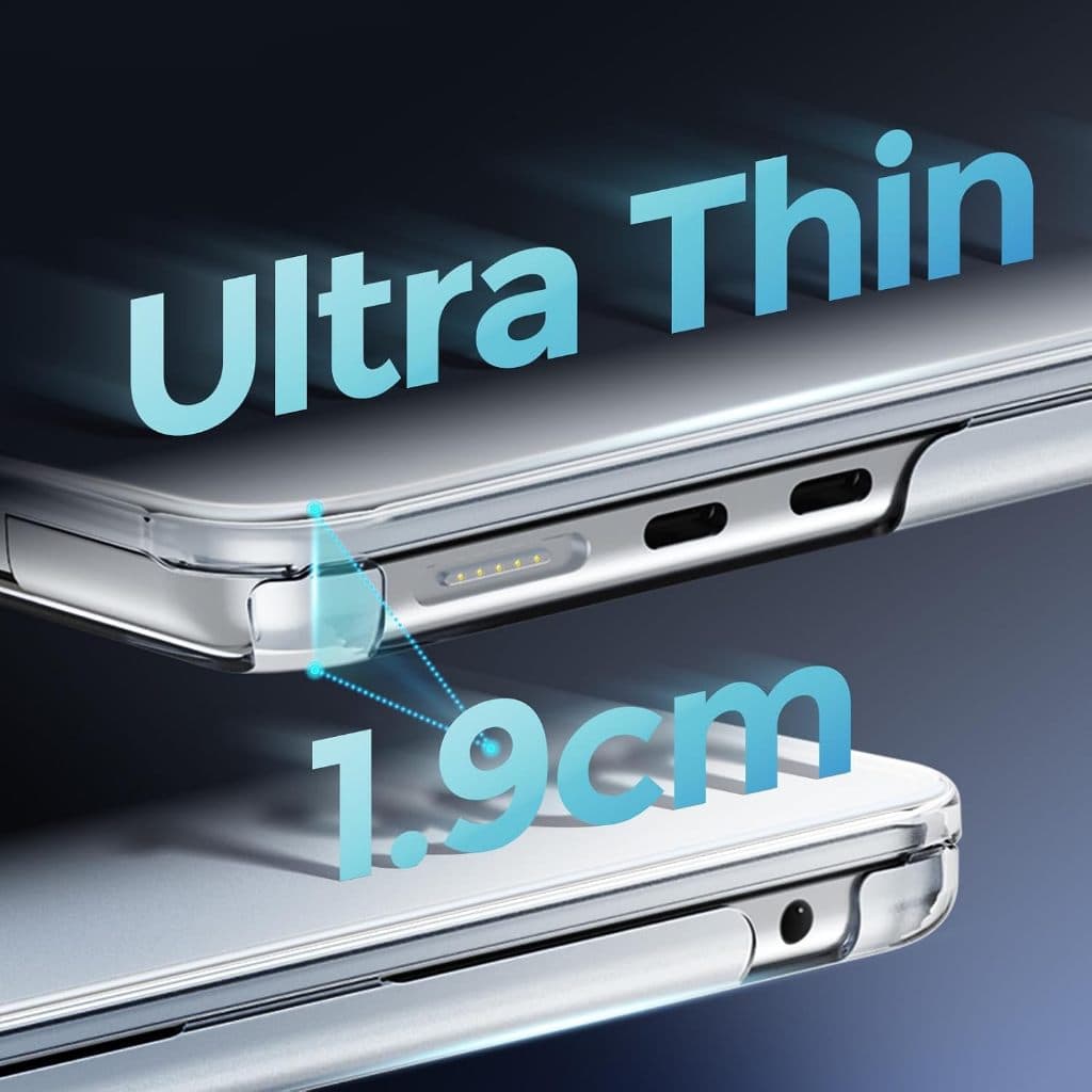 Ultra บางสำหรับ MacBook Neo A18Pro 2026 Air/Pro 13 14 15 16 ใน M5 M4 M3 M2 M1 2025-2020 Matte Anti-ลายนิ้วมือ รูปที่ 6