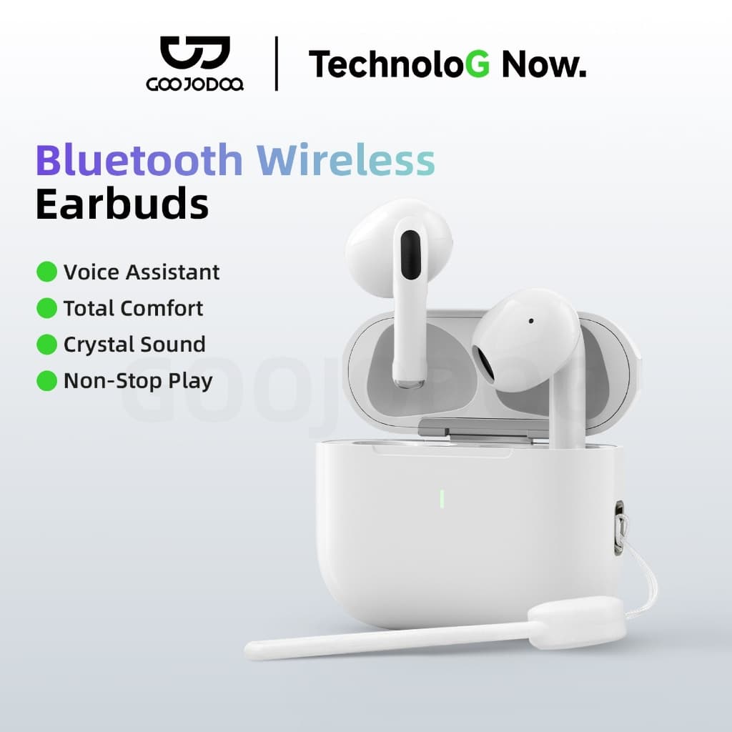 GOOJODOQ หูฟังไร้สาย J201 Bluetooth 5.3 ลดเสียงรบกวน IPX5 ไมโครโฟนในตัว เสียงชัดเจน รูปที่ 1
