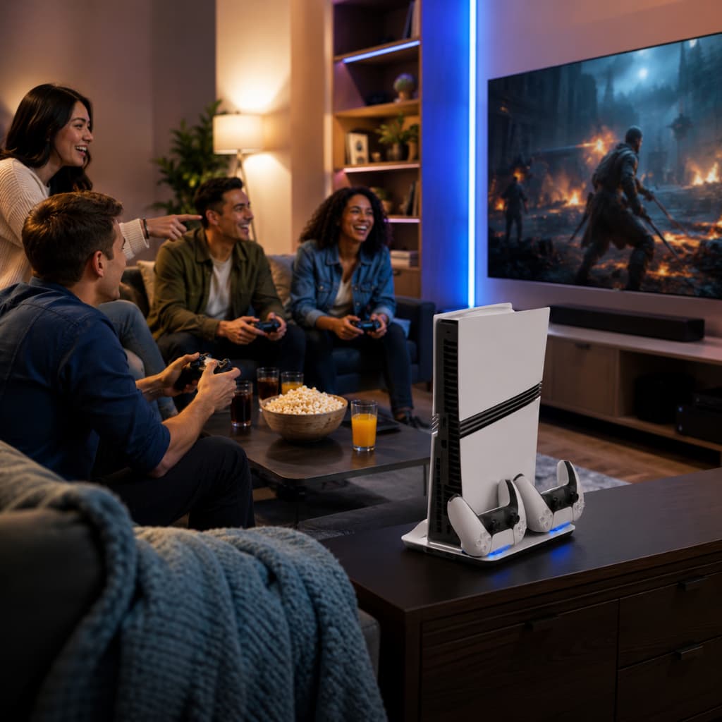 DOBE แท่นระบายความร้อนอเนกประสงค์พร้อมชาร์จ สำหรับ PS5 Pro/PS5 Slim/PS5 รูปที่ 8