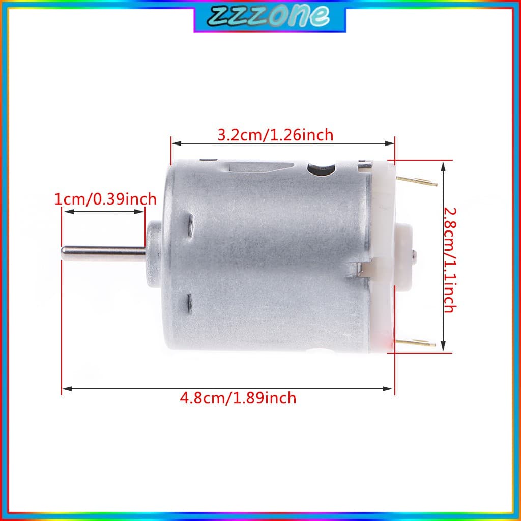 มอเตอร์ไฟฟ้า ความเร็วสูง DC 3-36V 450-25500 RPM รูปที่ 5