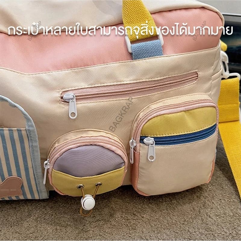 BAGKRAP กระเป๋าเดินทางแบบถือ กระเป๋าเดินทางใบใหญ่มาก จุของได้เยอะ กระเป๋าใส่เสื้อผ้าสไตล์ผ้าหนา รูปที่ 7