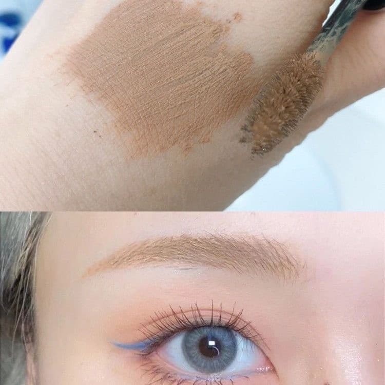 มาสคาร่าคิ้ว 3 มิติ ดินสอเขียนคิ้ว Dyeing Eyebrow Cream เนื้อครีม กันน้ำ กันเหงื่อ แห้งเร็ว สวย ธรรมชาติ รูปที่ 4