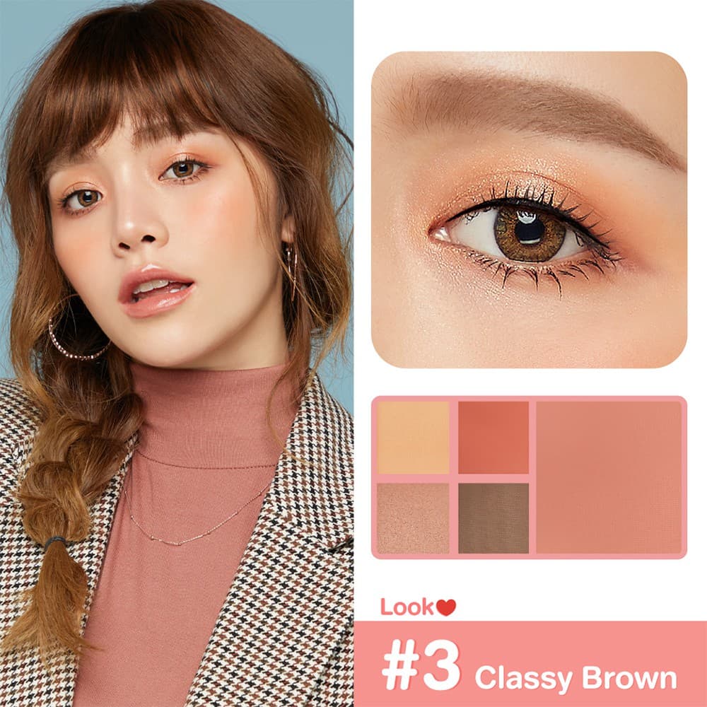CUTE PRESS Eye & Cheek Mini Palette พาเลทแต่งหน้า 4g รูปที่ 6