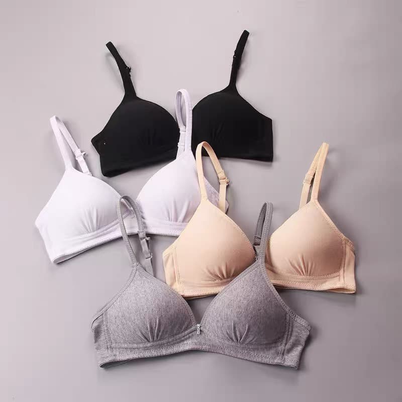 brabra เสื้อชั้นในเด็ก ผู้หญิง เสื้อชั้นใน สำหรับเด็กสาววัยใส ตะขอหลัง เนื้อผ้าระ รูปที่ 2