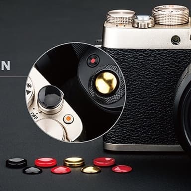 ปุ่มชัตเตอร์แบบแปะกาว JJC 11mm มี3สี6แบบให้เลือกของแต่งกล้อง Soft release shutter button รูปที่ 3