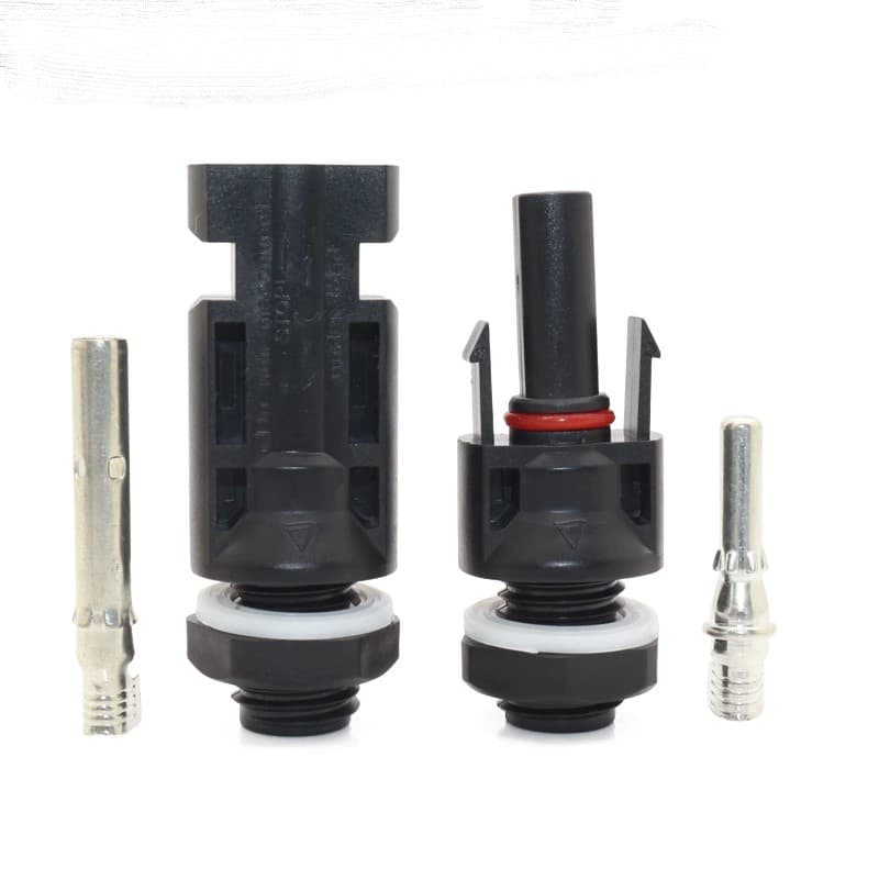 MC4 No.999 แบบยึดตู้คอนโทรล Connector Cabinet Box DC 1000V 30A หัวต่อสาย สำหรับงานโซล่าเซลล์ ออฟกริด ออนกริด รูปที่ 1