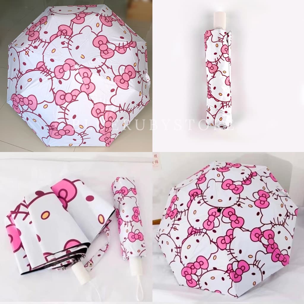 ร่มพับพกพา กันแดด กันUV ลายการ์ตูน Umbrella | Bluerubystore รูปที่ 6