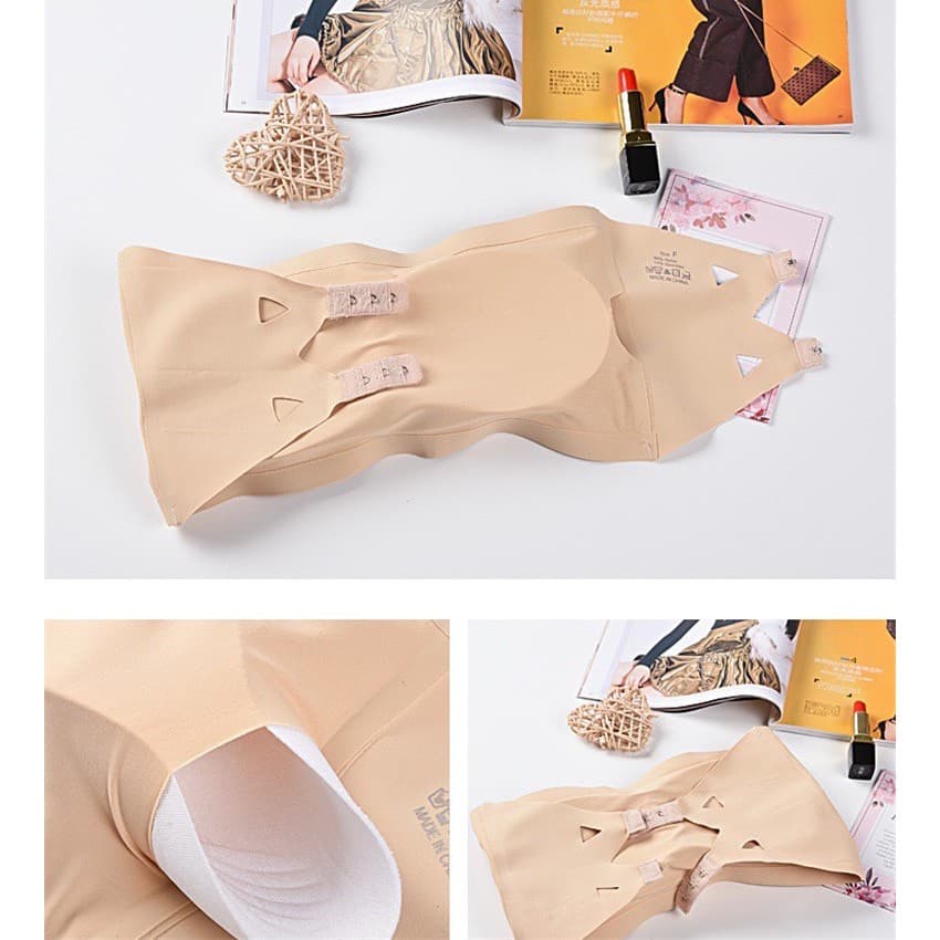 #035 เกาะอกตะขอหลัง ผ้า ice silk ฟองน้ำถอดได้ ผ้าดี ใสสบาย รูปที่ 7