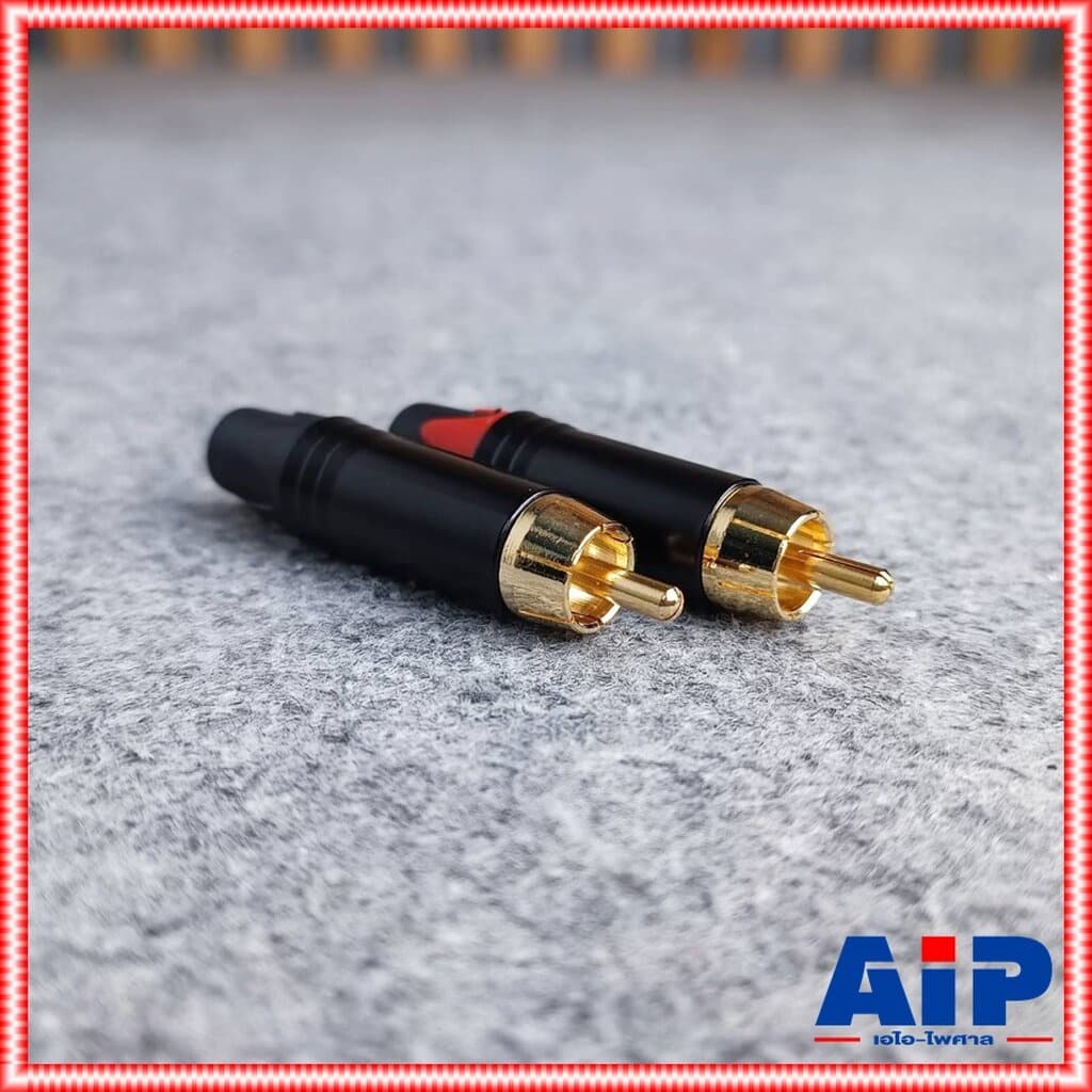 1คู่ MITSUMI 911R43EX RCA สีดำ + สีแดง ขั้วทอง ปลั๊ก RCA ตัวผู้ แจ็คอาร์ซีเอตัวผู้ ปลั๊ก RCA สำหรับเข้าสาย ต่อ สายสัญ... รูปที่ 9