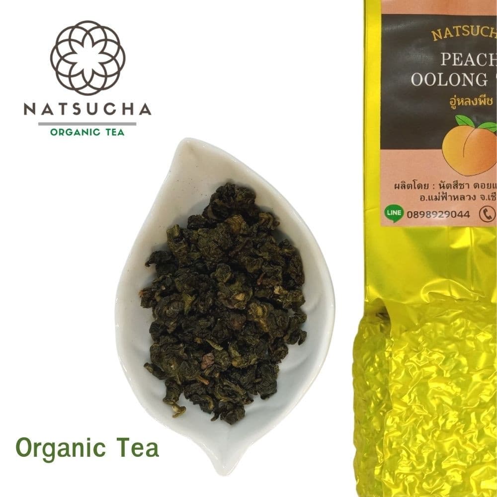 ชาพีช ชาอู่หลงพีช Peach Oolong tea ใบชาอู่หลงอย่างดีคัดเฉพาะใบอ่อน รสนุ่ม กลิ่นหอมพีช รูปที่ 2