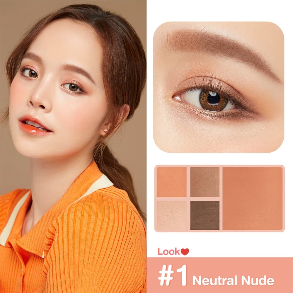 CUTE PRESS Eye & Cheek Mini Palette พาเลทแต่งหน้า 4g รูปที่ 2