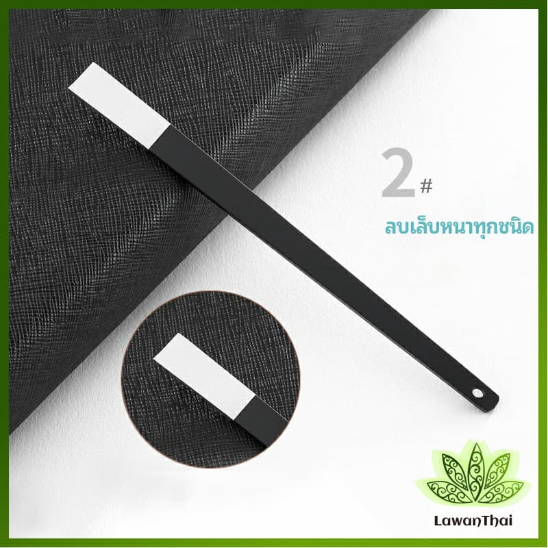 Lawan ชุดมีดแซะเล็บขบ ตัดเล็บขบ ที่งัดเล็บ แต่งเล็บ stainless steel pedicure knife รูปที่ 6