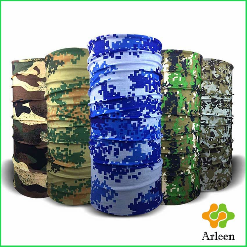 Arleen ผ้าบัฟกันฝุ่น โพกหัว ผ้าปิดหน้า กันแดด เลือกลายได้ แดด UV Magic turban รูปที่ 1
