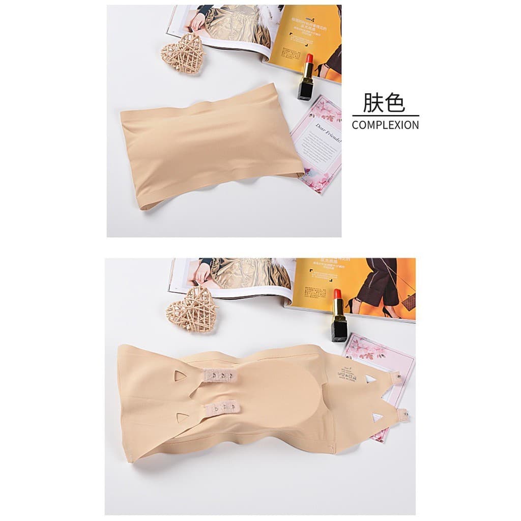 #035 เกาะอกตะขอหลัง ผ้า ice silk ฟองน้ำถอดได้ ผ้าดี ใสสบาย รูปที่ 8
