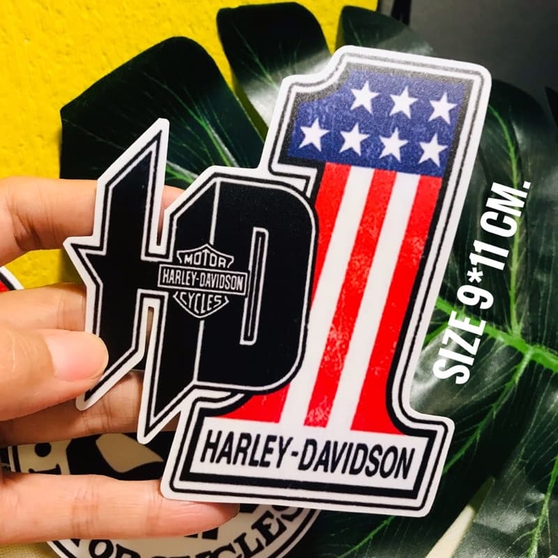 ฮาrLeY-DAVIDSON sticker water proof สติ๊กเกอร์กันน้ำ ลอกไม่ทิ้งคาบกาว ไฟลุก รูปที่ 1